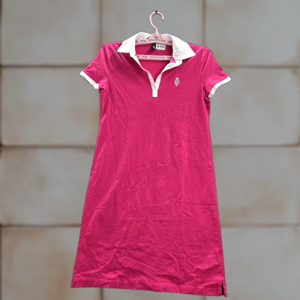 VINTAGE Lauren Ralph Lauren Polo Dress PS Petite Pink Mini Short