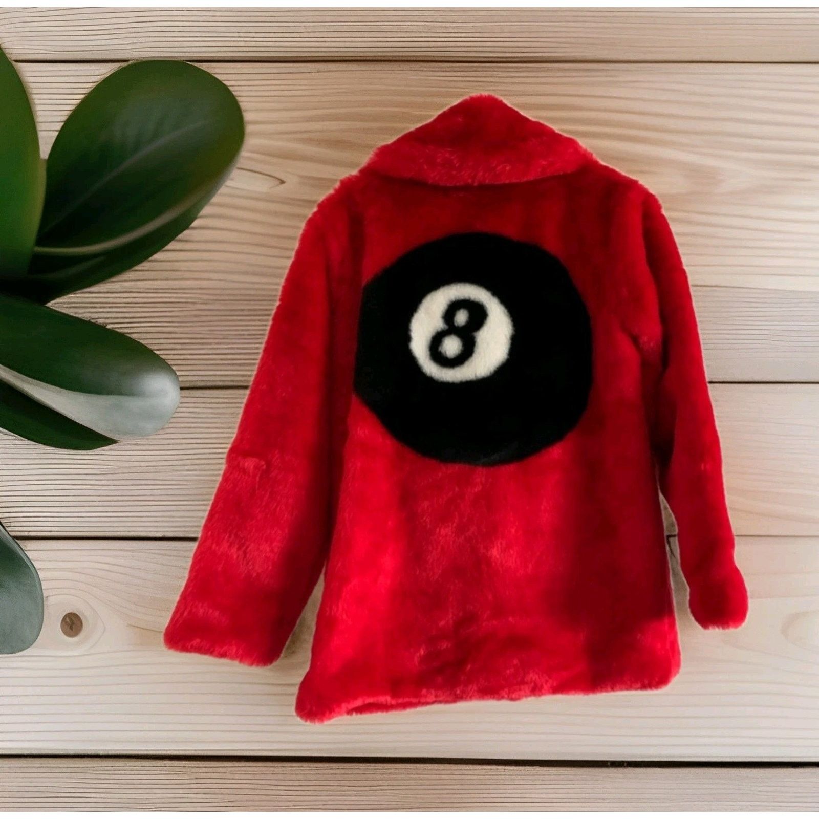 Dolls Kill Dolls Kill Current Mood Racked Up Faux Fur Coat Jacket Red Size XS / US 0-2 / IT 36-38 - 3 Thumbnail