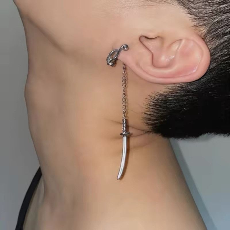 Vintage Katana Sword Drop Earring Size ONE SIZE - 4 Thumbnail