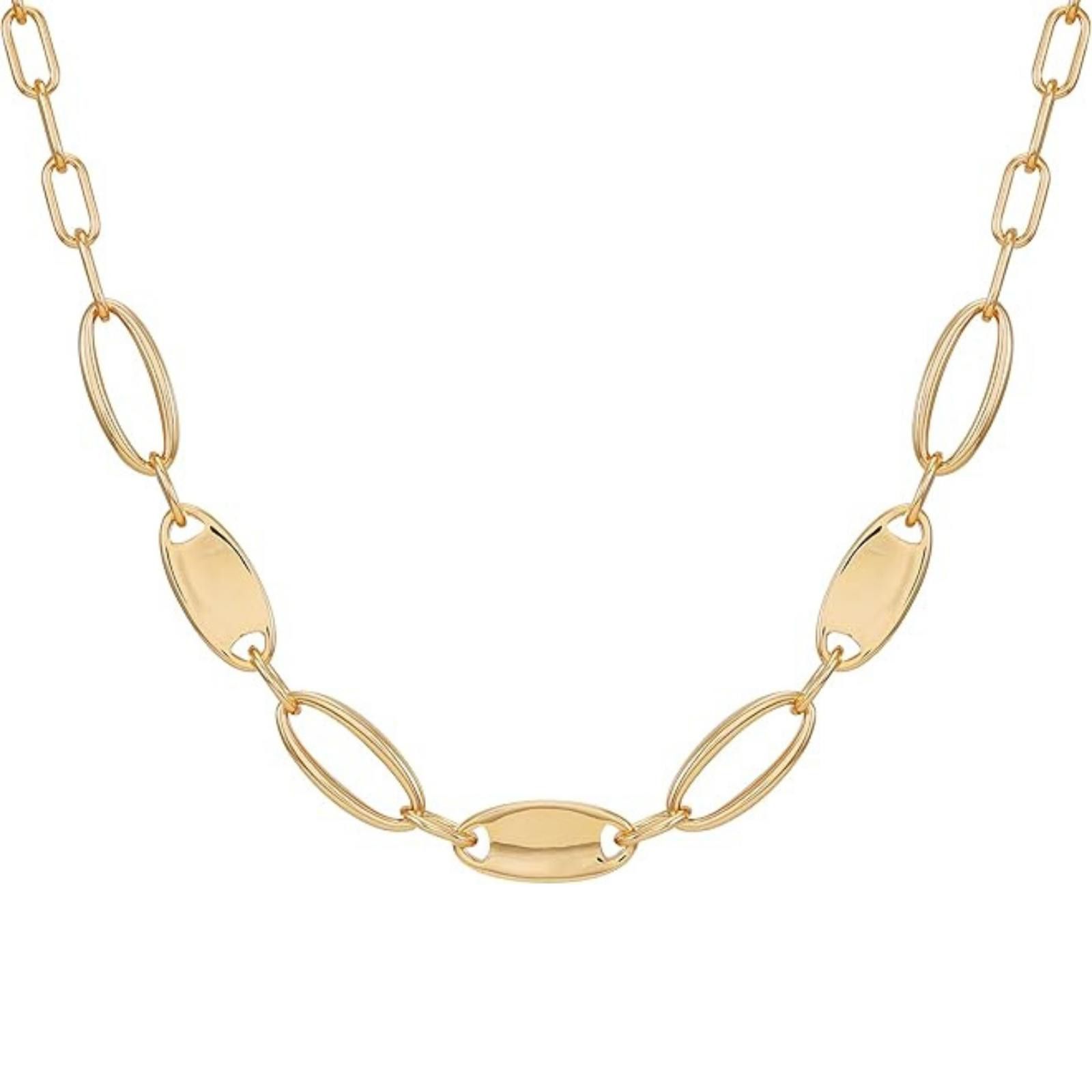 Vince Camuto Vince Camuto Goldtone Rounded Link Chain Necklace for Women Size ONE SIZE - 1 Thumbnail