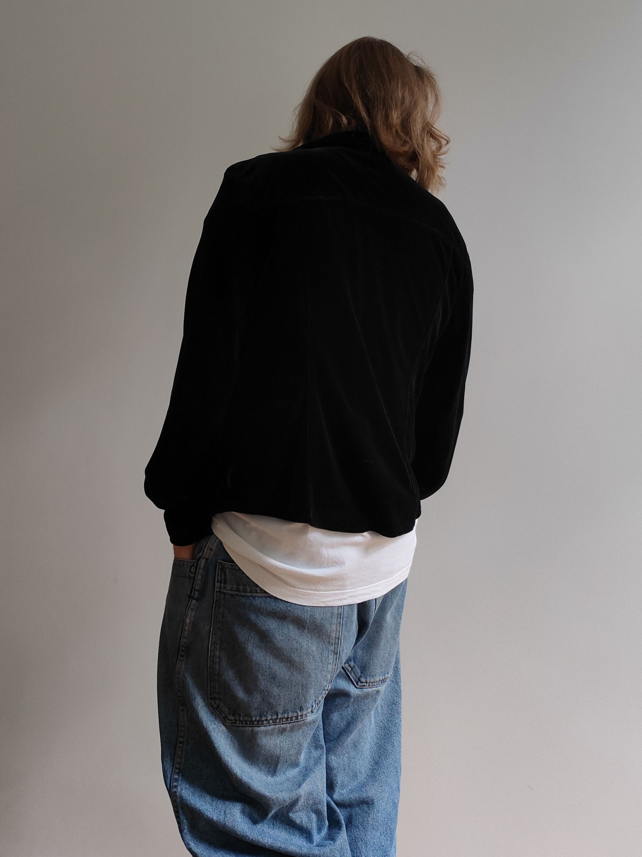 90s Vintage Armani Velour Shirt