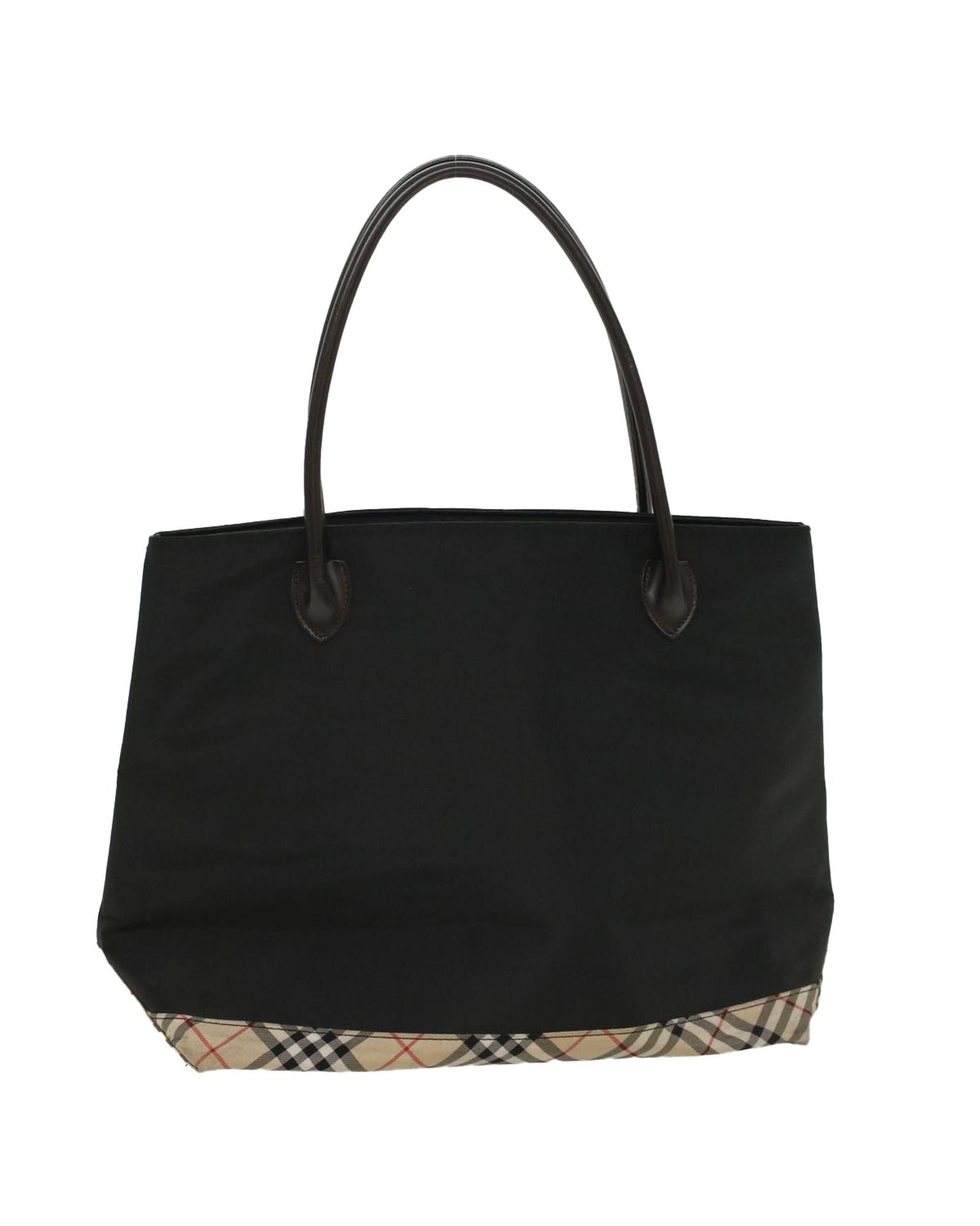 image of Burberry Black Nylon Tote Bag With Accessories, Women's