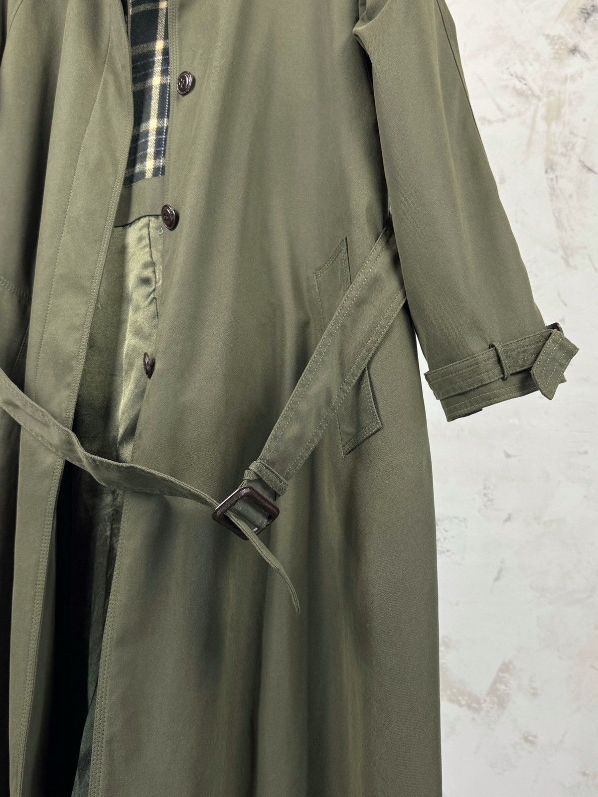 Vintage Vintage David Barry Trench Coat Jacket Size S - M UK 14 Size M / US 6-8 / IT 42-44 - 6 Thumbnail