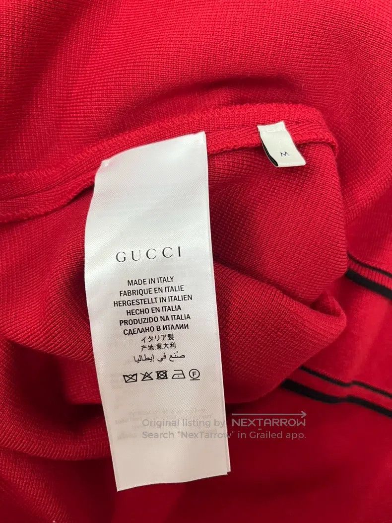 Gucci Gucci Red woollen knitted coat Size M / US 6-8 / IT 42-44 - 4 Thumbnail