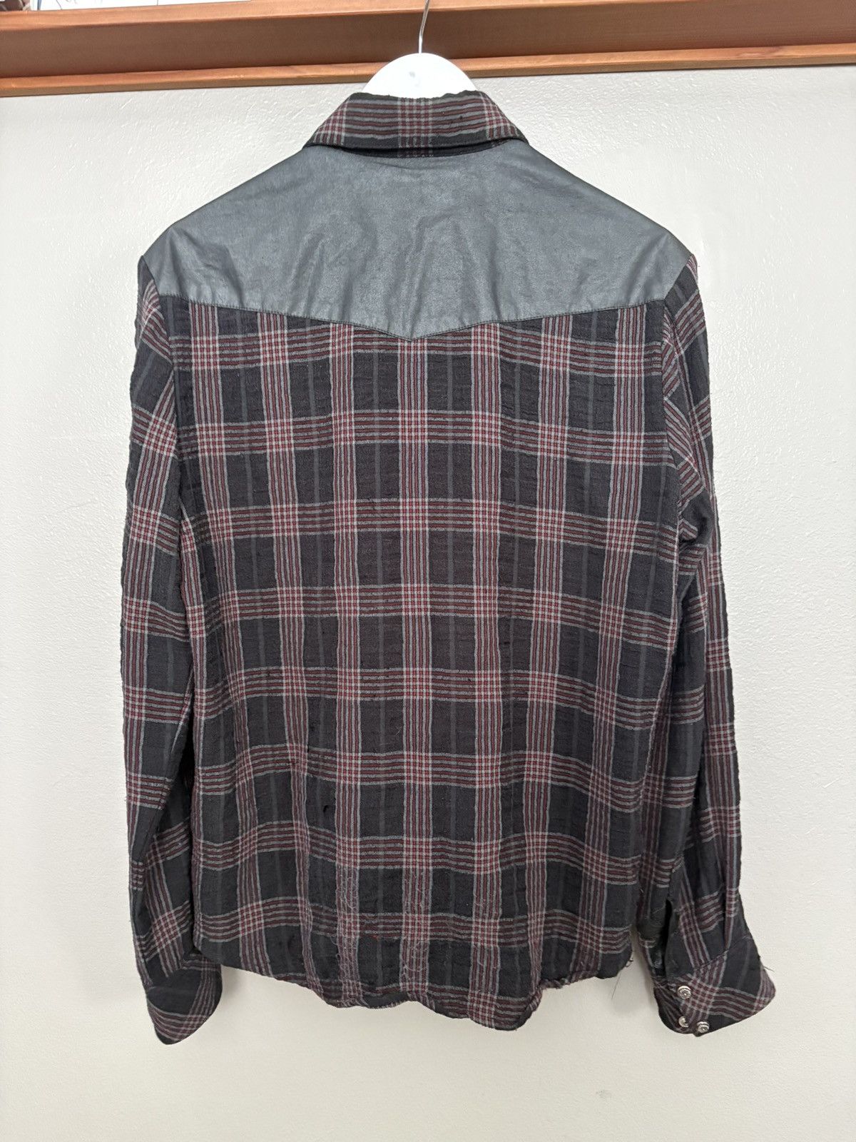 Chrome Hearts Chrome Hearts Plaid Shirt Flannel Button with leather cross Size US S / EU 44-46 / 1 - 13 Thumbnail