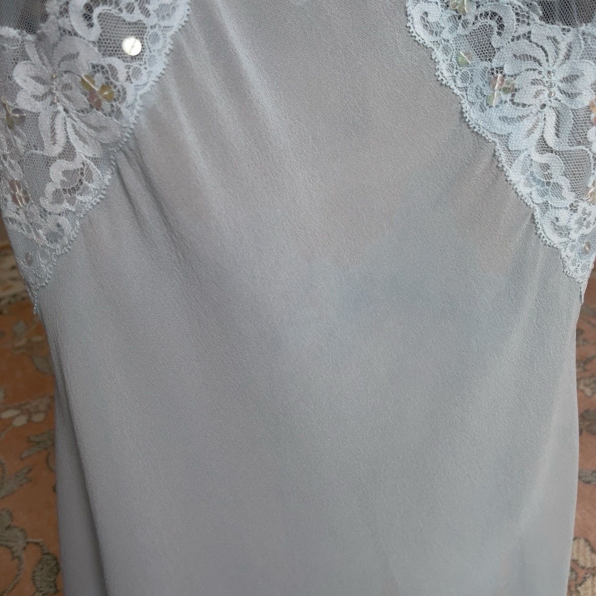 Victoria's Secret Victoria’s Secret Hand-Dyed Blue Silk Slip Dress (XS) Size XS / US 0-2 / IT 36-38 - 13 Thumbnail