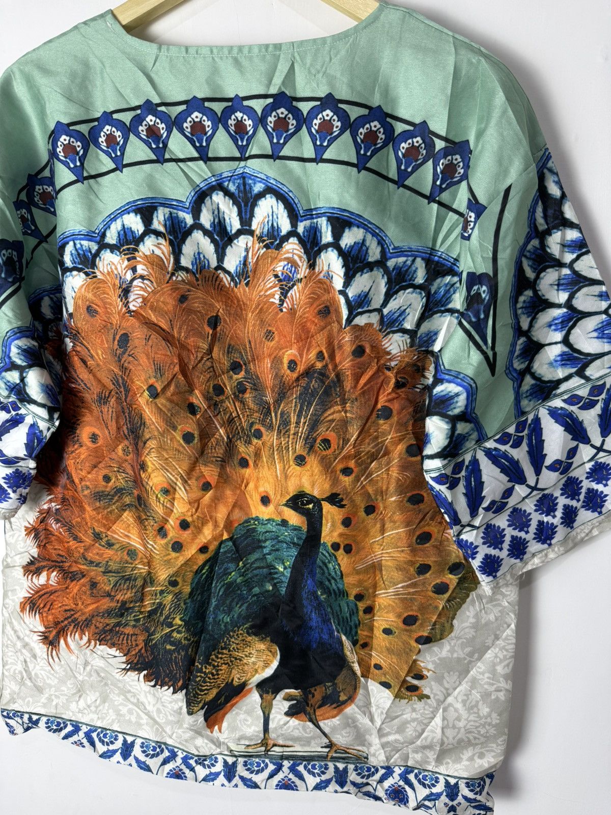 Dolce & Gabbana Dolce & Gabbana Peacock Printed Short Sleeve Size US XL / EU 56 / 4 - 3 Thumbnail
