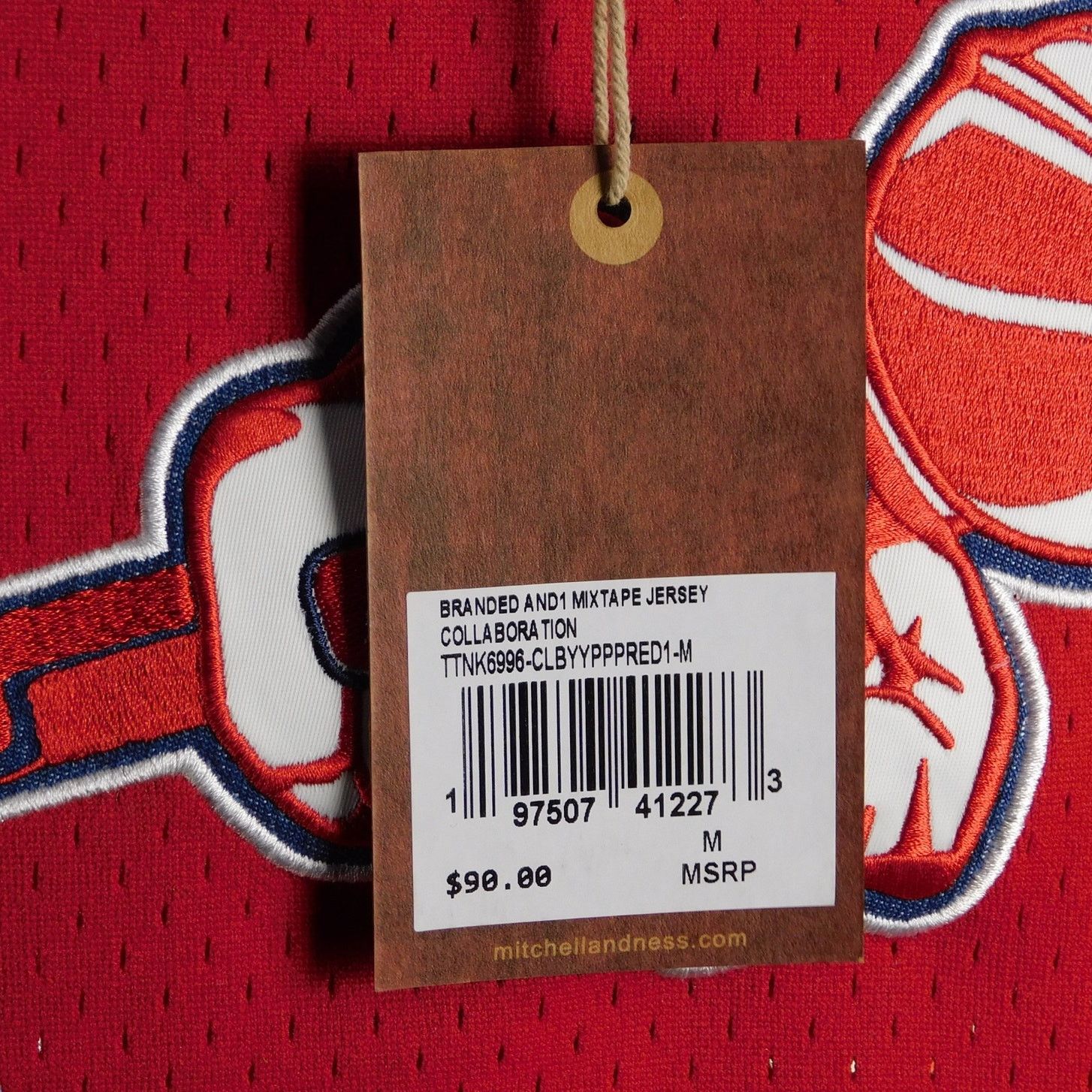 Mitchell & Ness AND1 Mixtape Jersey Size M Streetball Red Navy Denim NWT Size US M / EU 48-50 / 2 - 4 Thumbnail