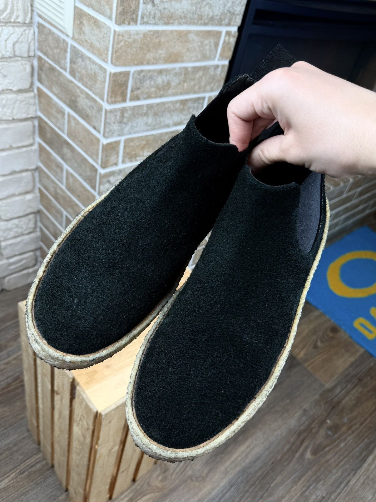 Marsell Marsell Black Suede Crepe Chelsea Beatle Boots Size US 9 / EU 42 - 2 Thumbnail