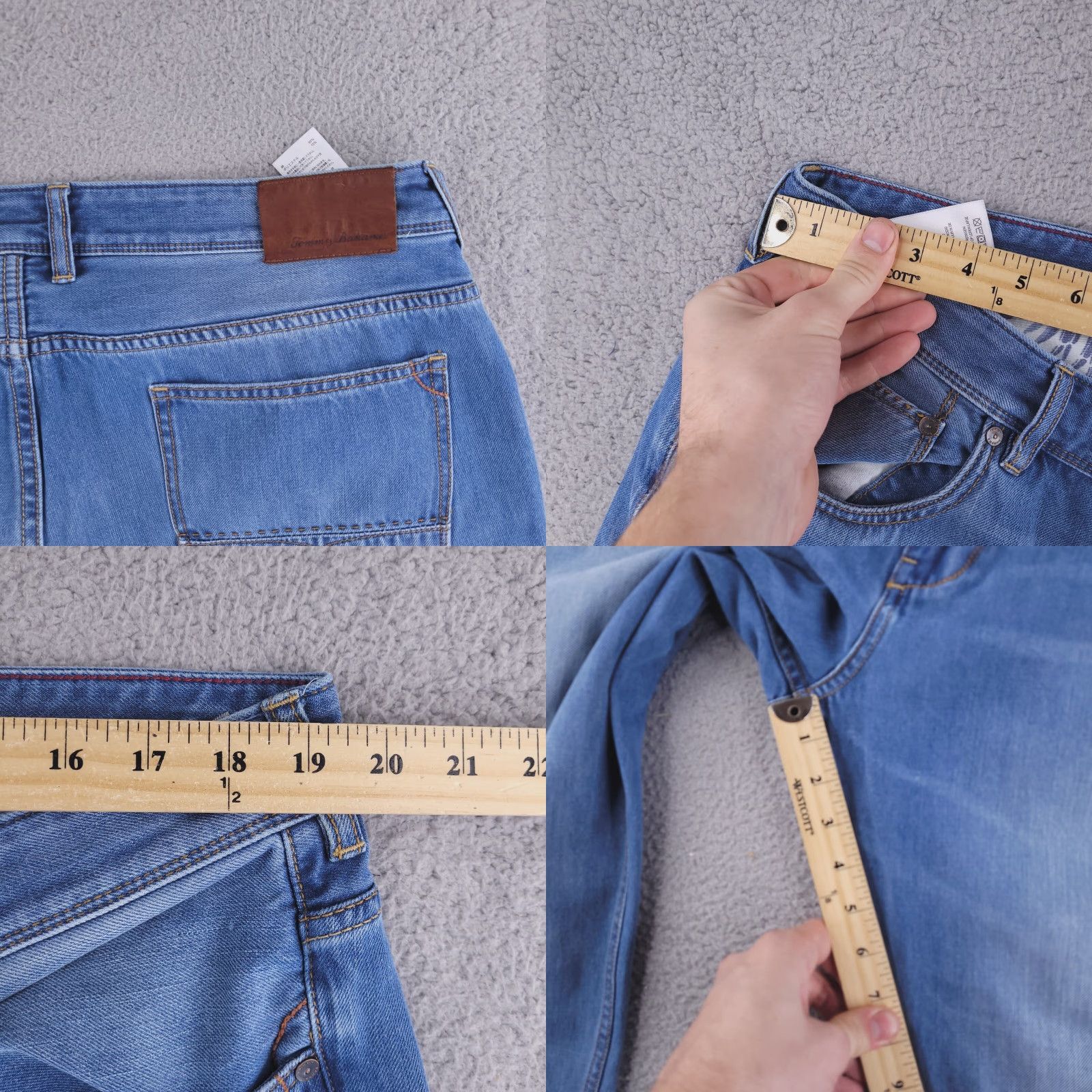 Tommy Bahama Tommy Bahama Jeans Mens 39x27 Blue Relaxed Straight Fit - Regular Size 39 Inseam 27 Color Blue Mens Jeans Straight Size US 39 - 8 Thumbnail