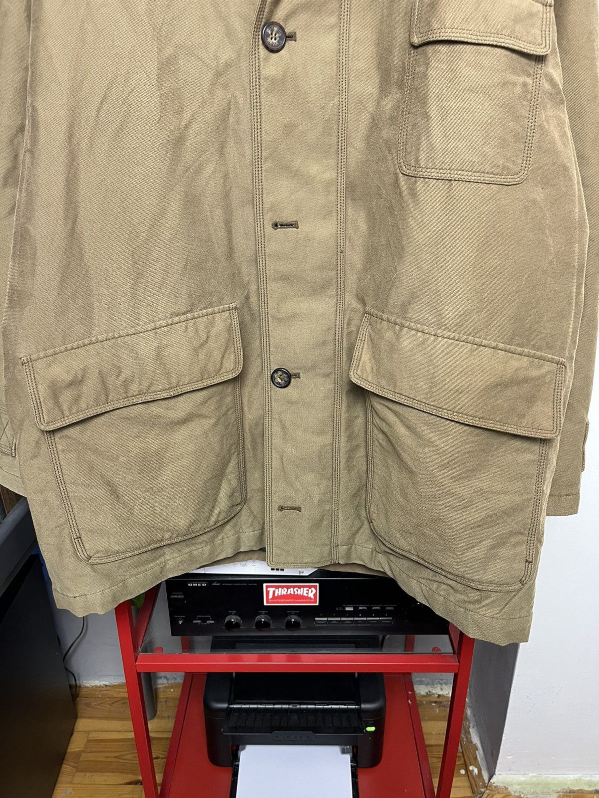 Baracuta × Vintage Vintage 00s Baracuta heavy insulated leather collar coat Size US L / EU 52-54 / 3 - 5 Thumbnail