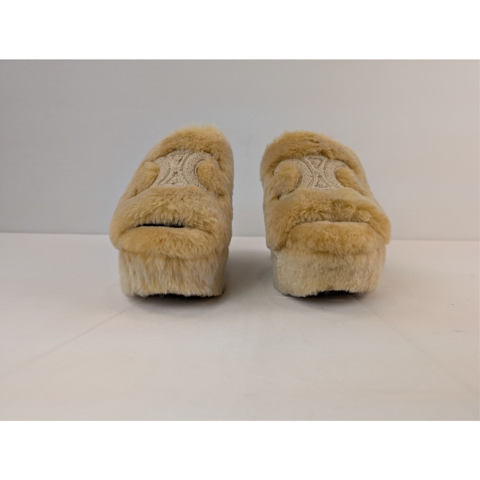 Celine o1rshd1 Elena Mule in Shearling Slide slipper sandal Havana Size US 10 / IT 40 - 8 Thumbnail