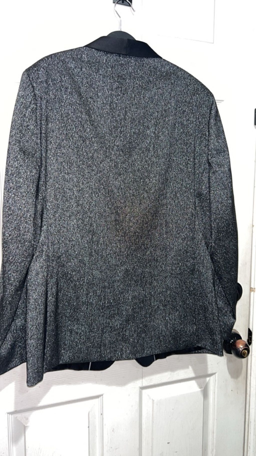Other Men's JF J.Ferrar Gray & Black Slim Fit Sport Coat 46R Size 46R - 6 Thumbnail