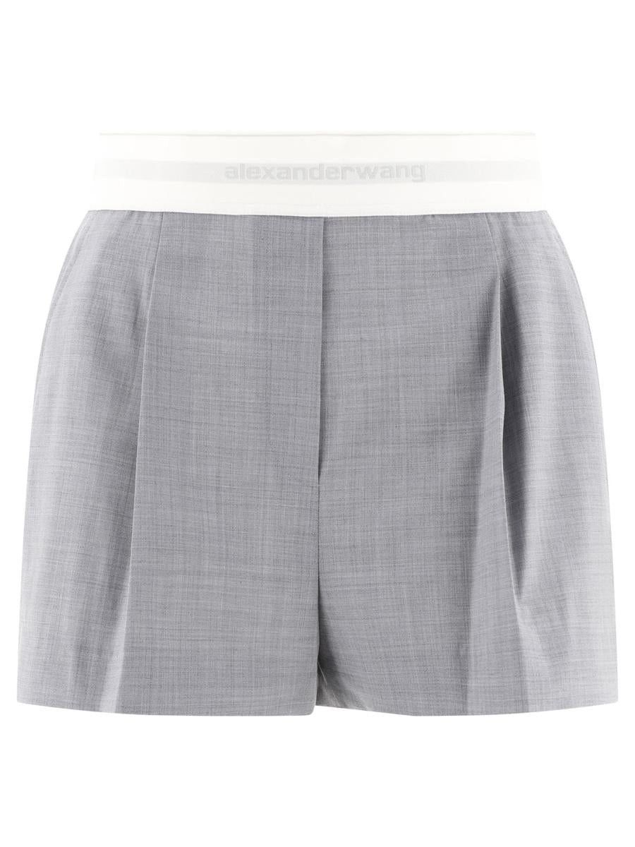 Alexander Wang o1s22i1n0225 Pleated Short in Grey Size 32" / US 10 / IT 46 - 1 Thumbnail