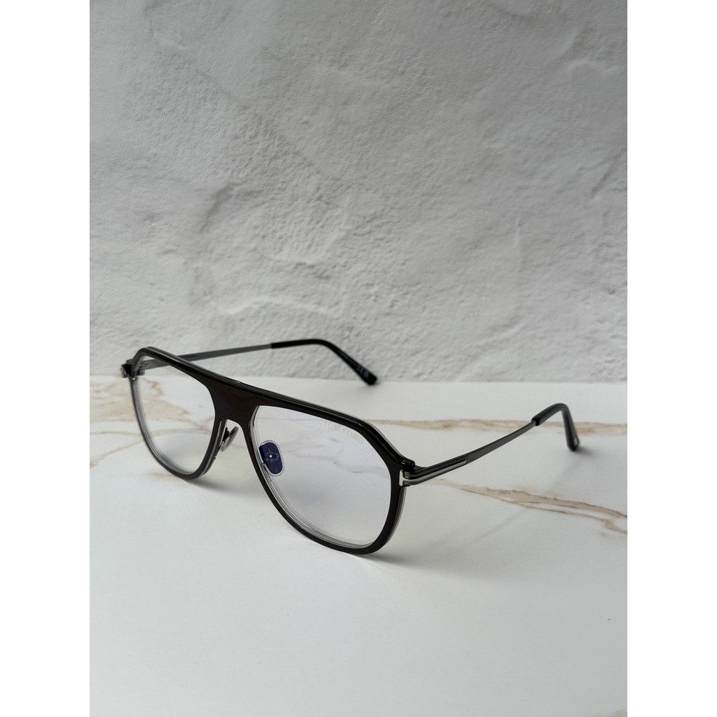 Tom Ford NEW Tom Ford FT5943-B Bluelight Frames in Silver Brown Size ONE SIZE - 2 Thumbnail