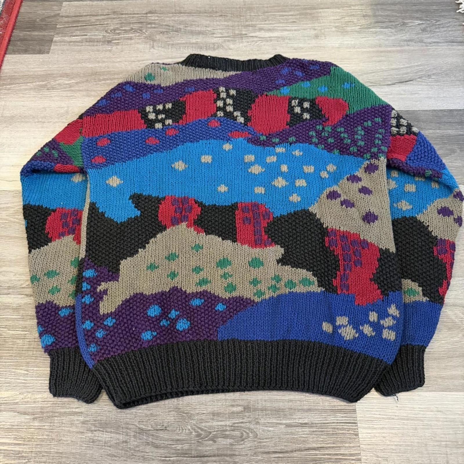 Northern Isles vintage northern isles hand knit sweater 90s M/L hand knit Size US M / EU 48-50 / 2 - 4 Thumbnail