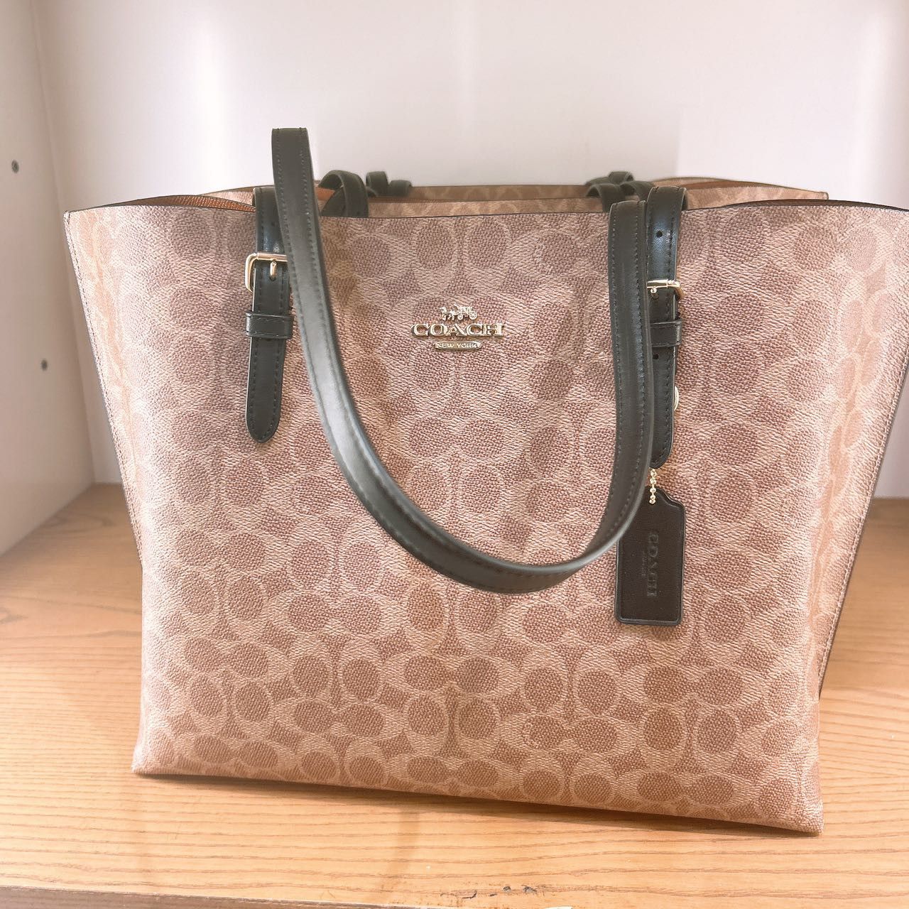 Coach Mollie Tote Bag In Signature Canvas CV967 Size ONE SIZE - 1 Thumbnail