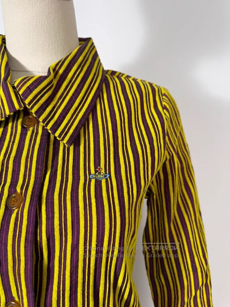 Vivienne Westwood Vivienne Westwood Vintage asymmetric striped shirt jacket Size S / US 4 / IT 40 - 2 Thumbnail
