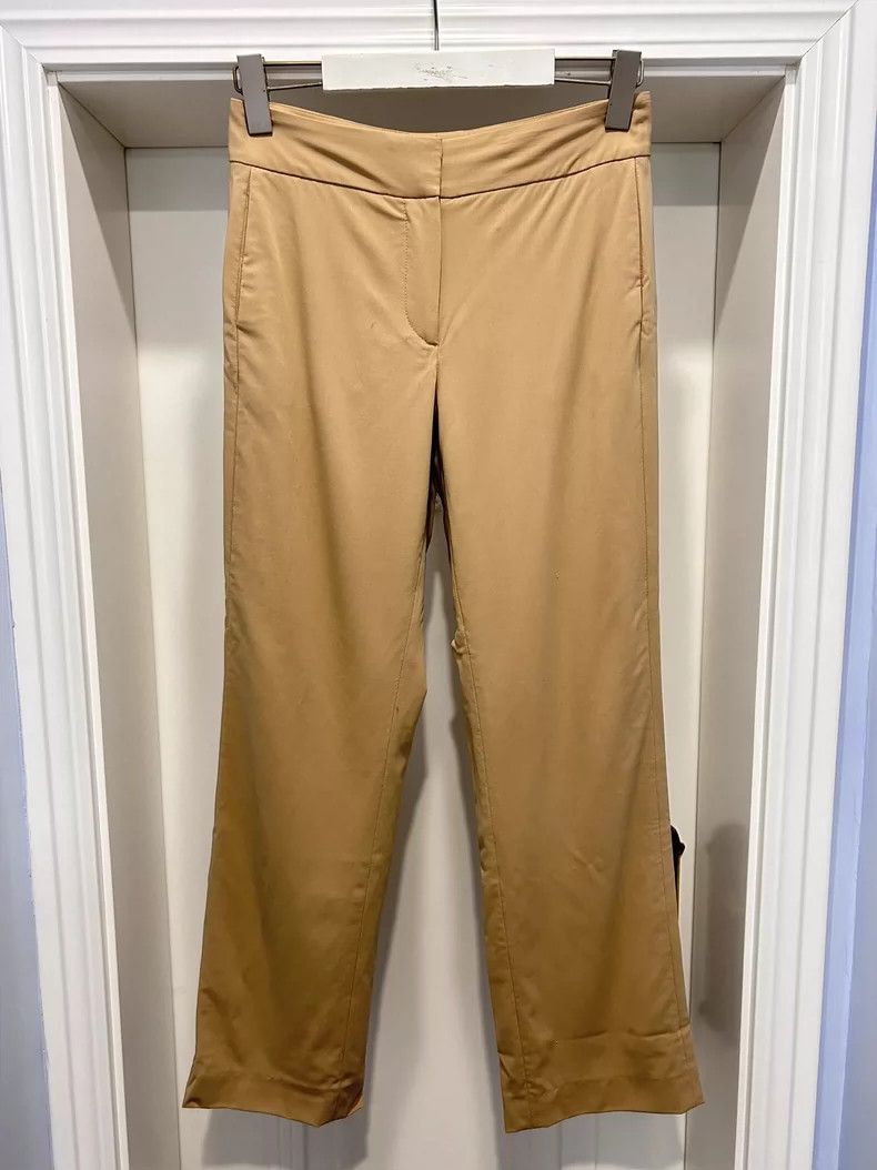 Loro Piana LORO PIANA Lamb and silk double legged trousers. Casual tr Size US 26 / EU 42 - 1 Thumbnail