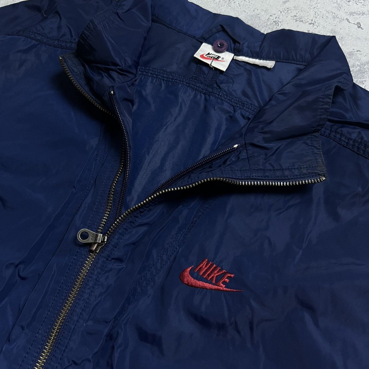 80s 90s Nike Big Swoosh Vintage Y2K Oversized Nylon Jacket
