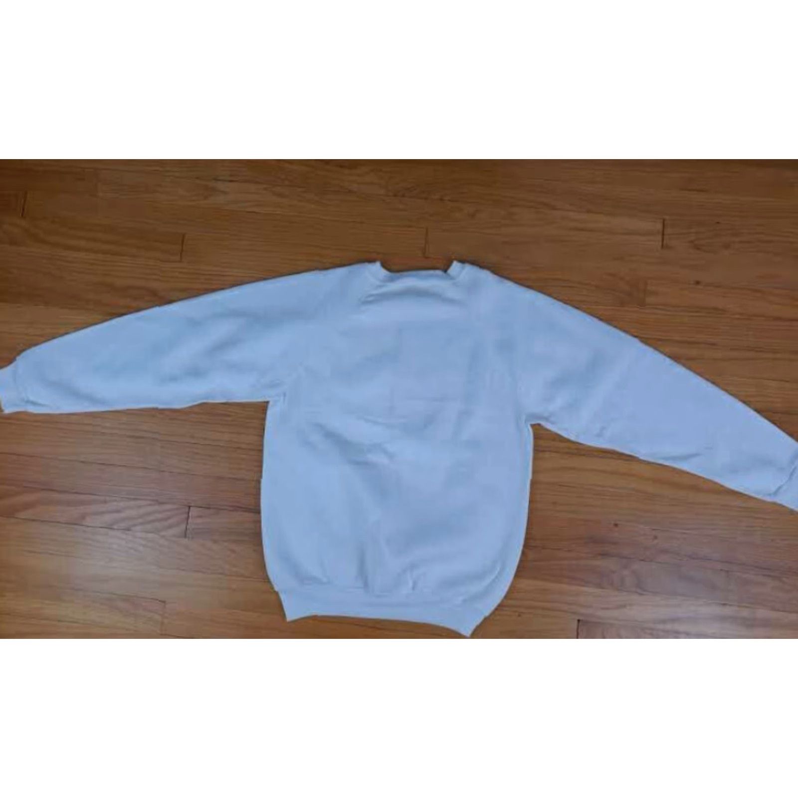 Vintage VINTAGE Discus Sweatshirt White USA Made Long Sleeve Crew Neck XL Unisex Adults Pullover Size US XL / EU 56 / 4 - 5 Thumbnail
