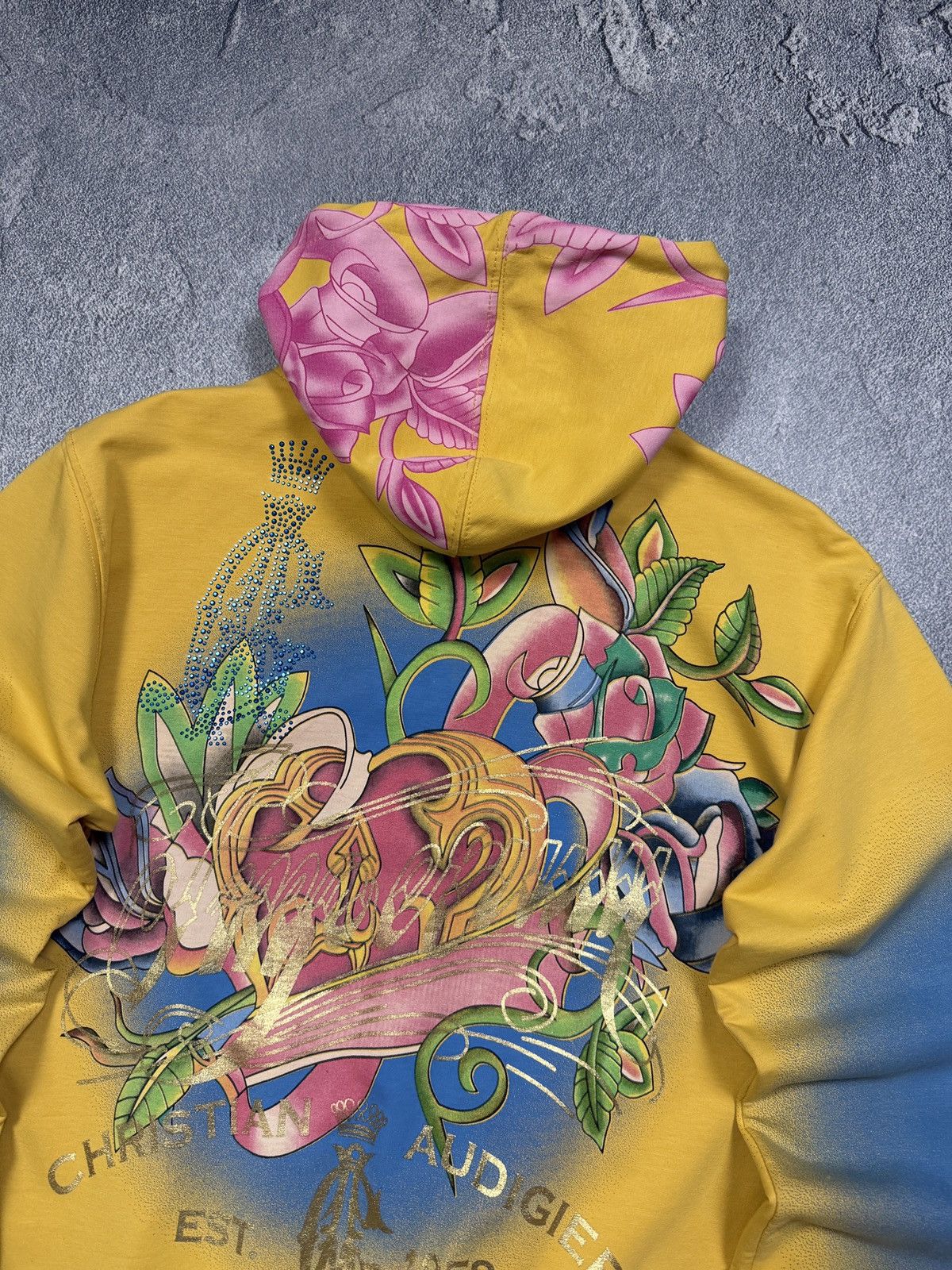 Christian Audigier Vintage Y2K Christian Audigier Zip Hoodie Size US M / EU 48-50 / 2 - 6 Thumbnail
