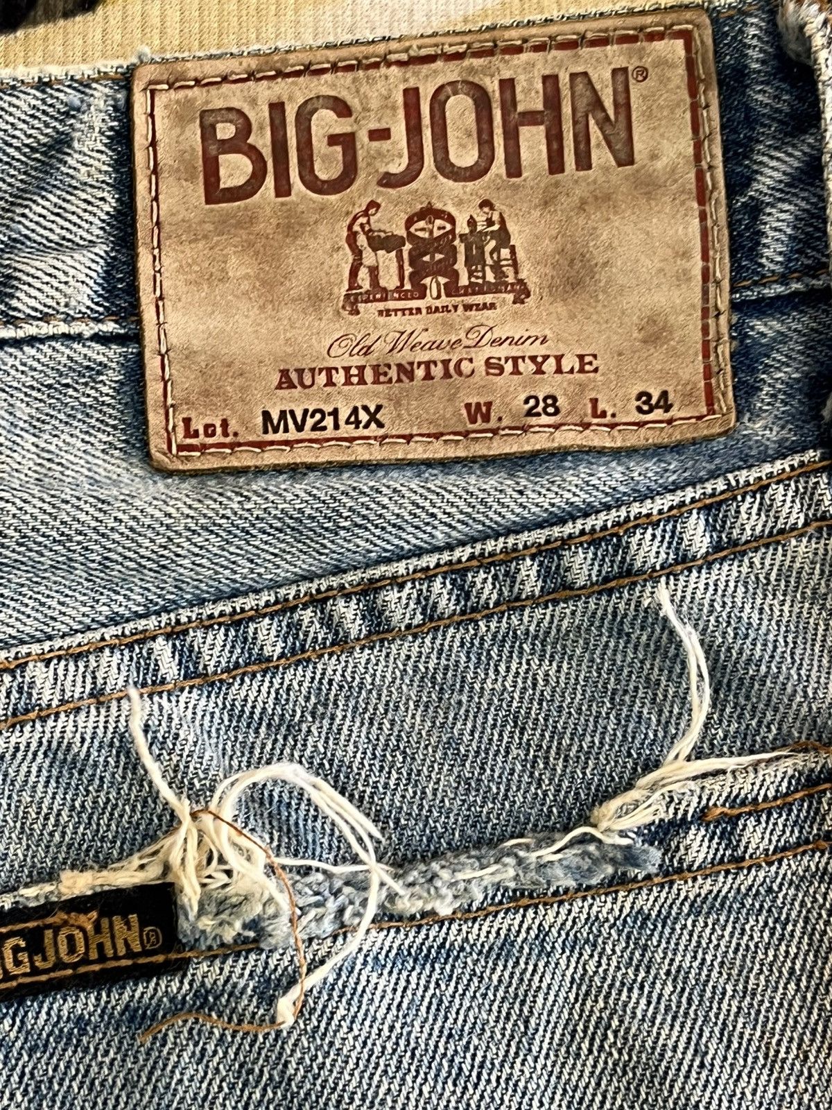 Big John × Vintage Vintage Big John Flare Distressed Denkm Size US 29 - 13 Thumbnail