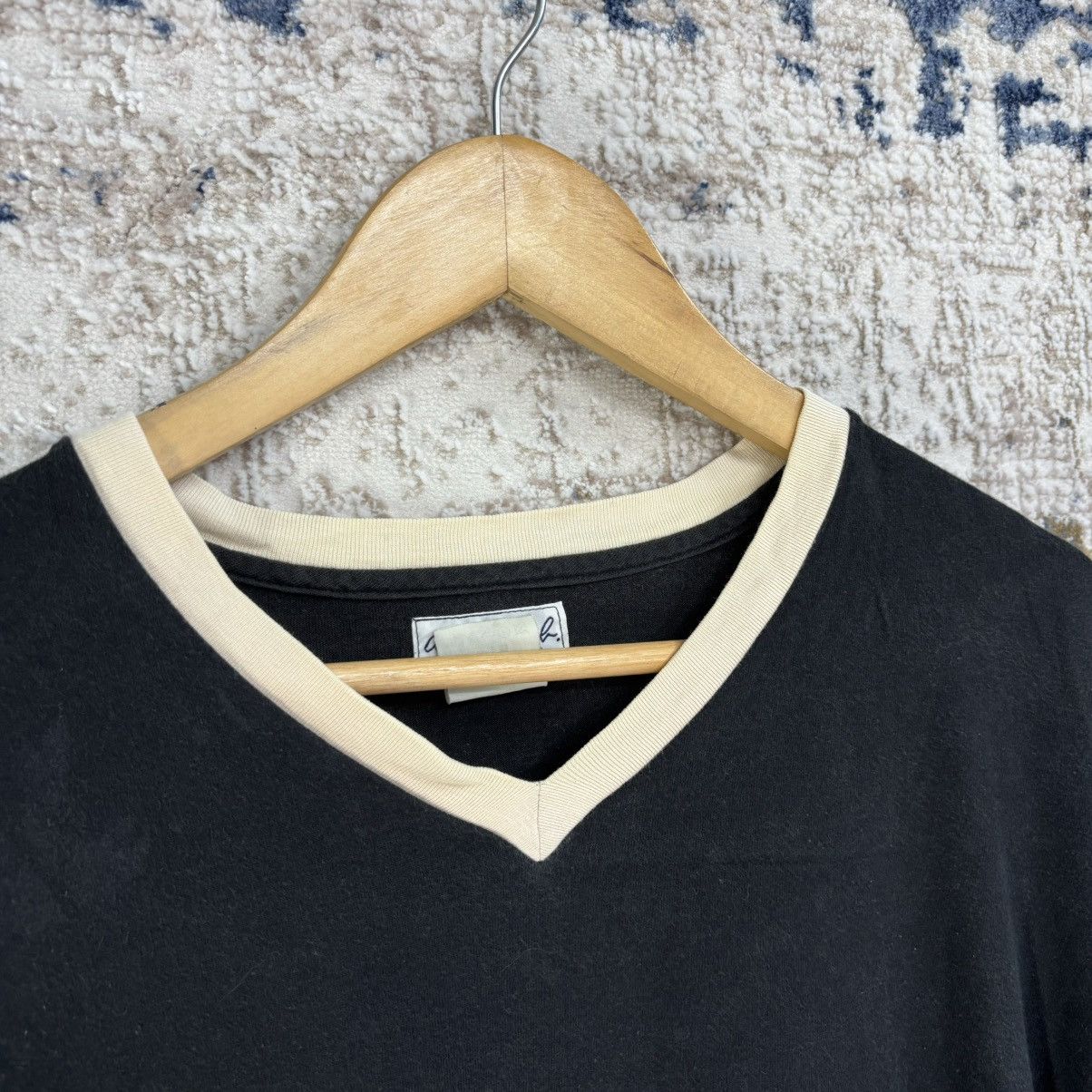 Designer × Vintage × agnes b. VINTAGE AGNES B. HOMME PARIS BASIC V NECK T-SHIRT Size US M / EU 48-50 / 2 - 2 Thumbnail
