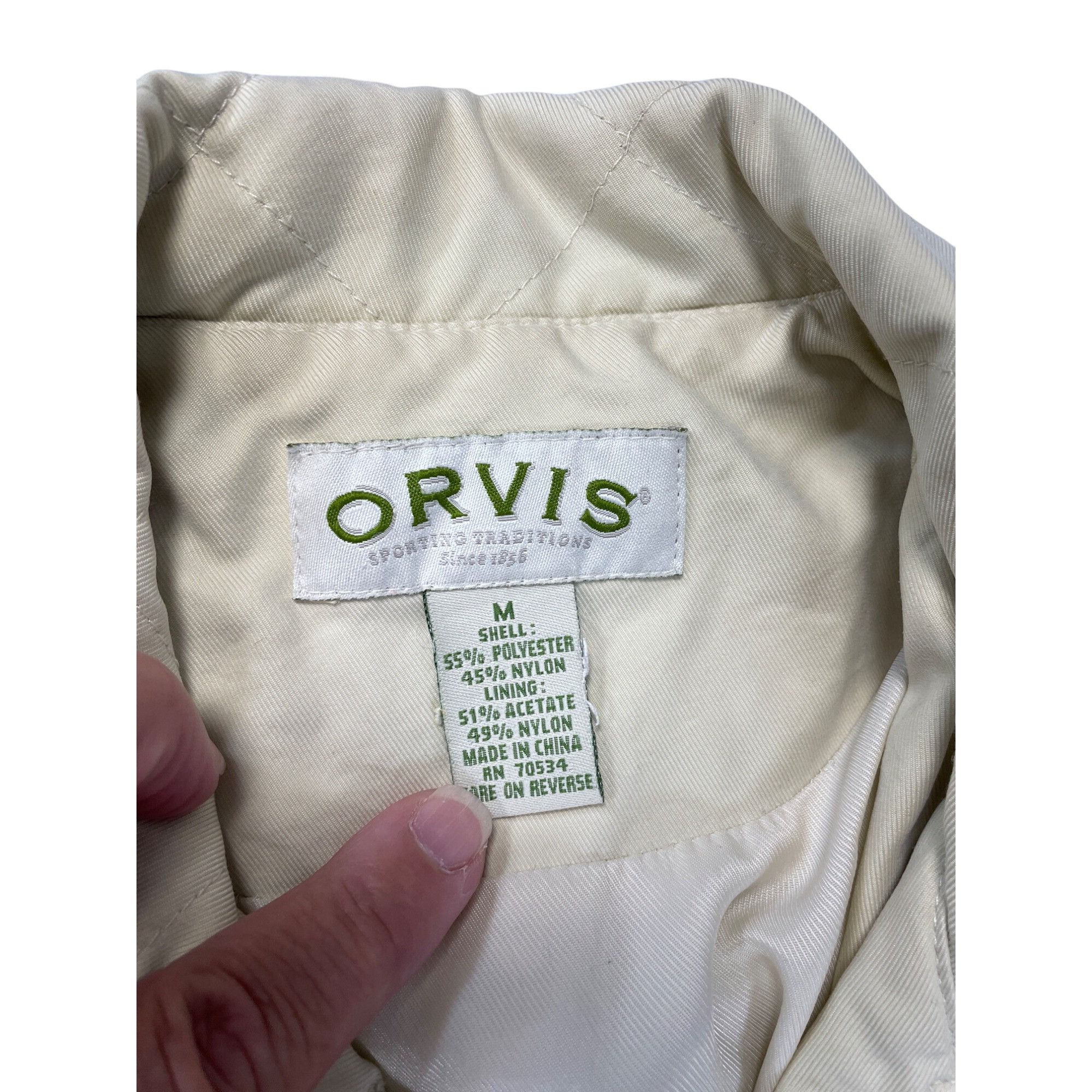 Orvis Orvis Womans Beige Quilted Lightweight Jacket size M SKU 926 Size M / US 6-8 / IT 42-44 - 7 Thumbnail