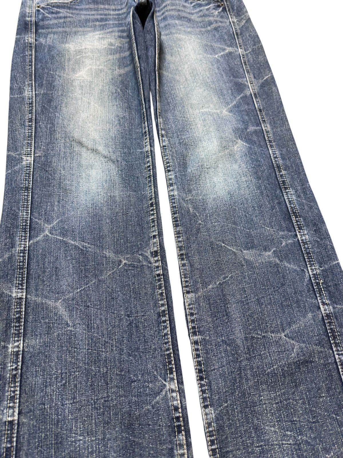 SUPERB Vintage Superbis by Valetta Honeycomb Distressed Denim Size US 34 / EU 50 - 3 Thumbnail
