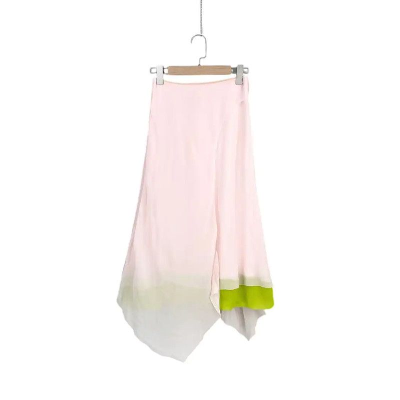 Fendi Fendi Multicolor Silk Midi Skirt for Women 0089 Size 26" / US 2 / IT 38 - 1 Thumbnail