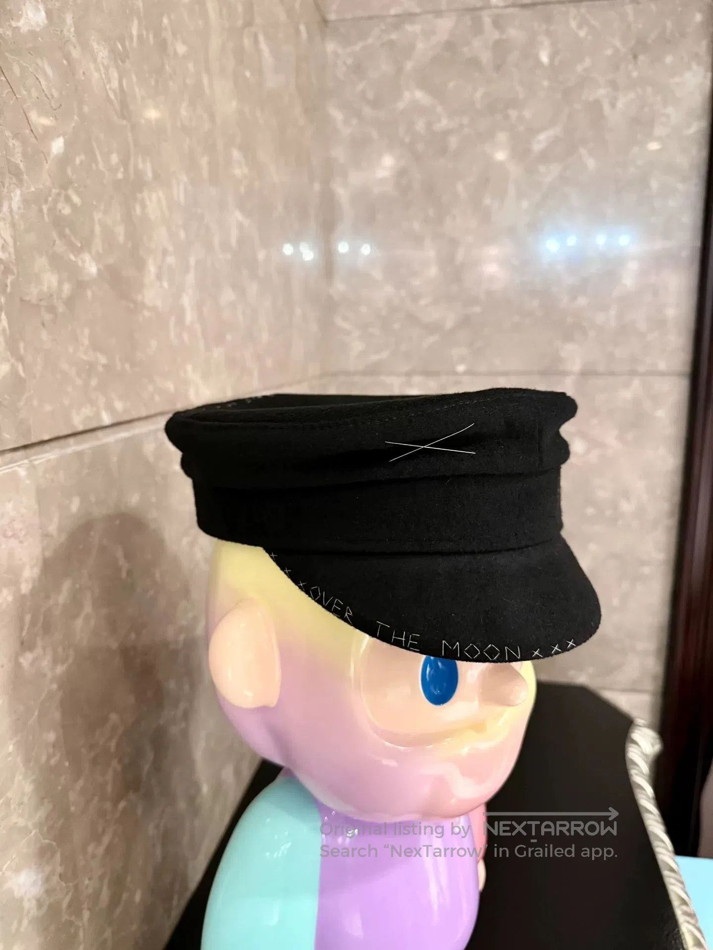 Ruslan Baginskiy Ruslan Baginskiy Women's Black Newsboy Cap. Size ONE SIZE - 2 Thumbnail