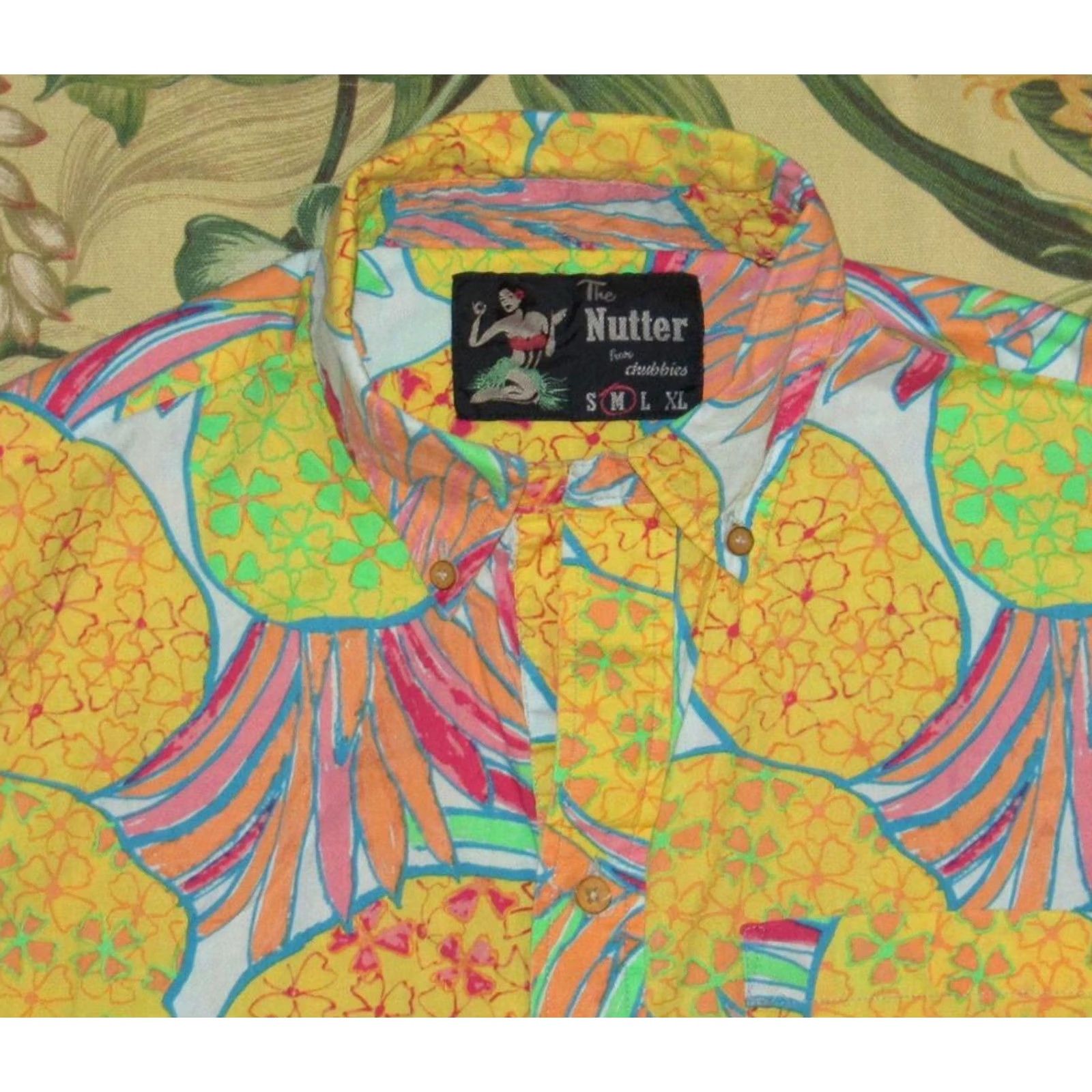 Chubbies CHUBBIES Nutter Pineapple Popover Short Sleeve Shirt Medium M Size US M / EU 48-50 / 2 - 2 Thumbnail