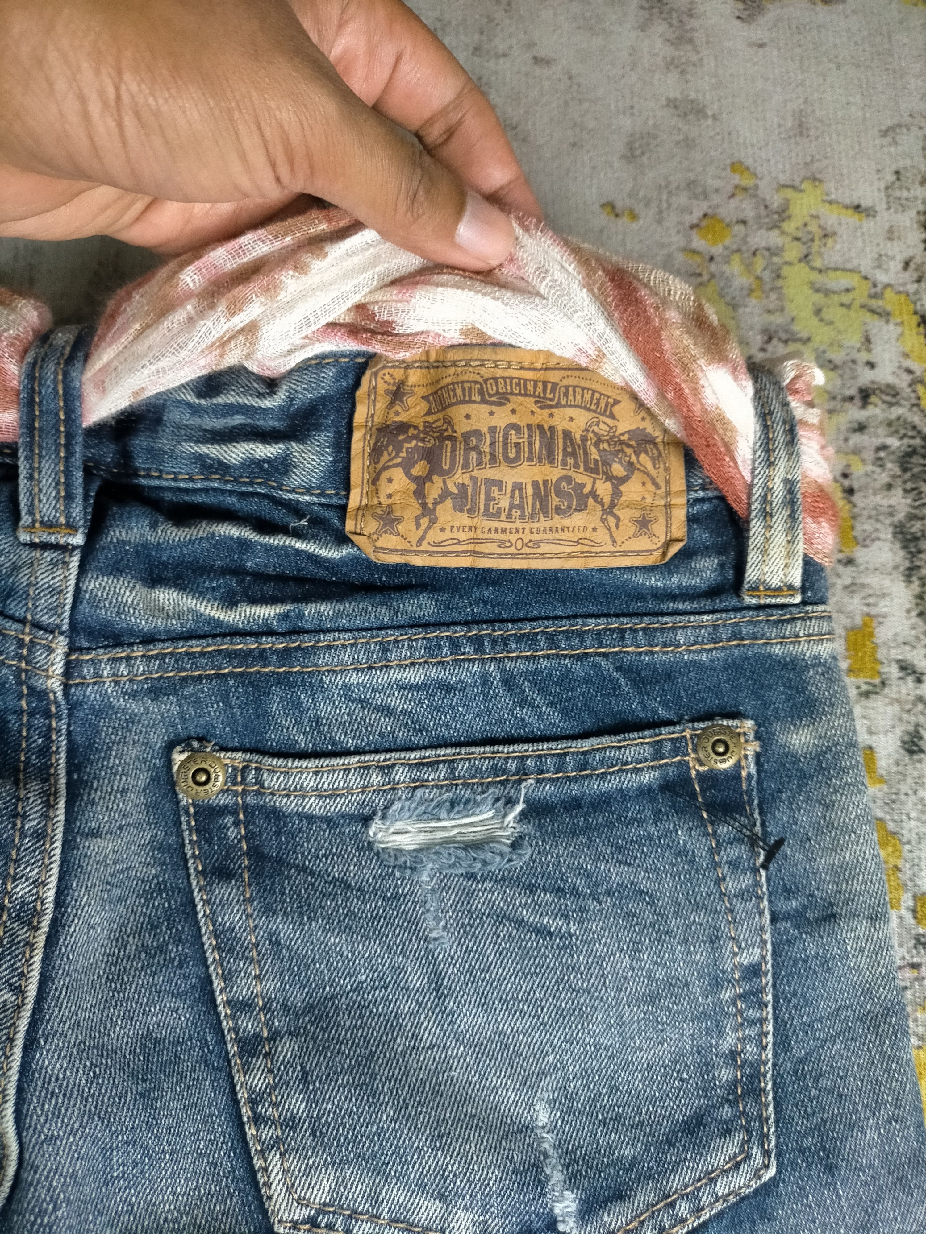 Tornado Mart Vintage Like New Super Flare Distressed Washed Jeans Size 28" / US 6 / IT 42 - 6 Thumbnail