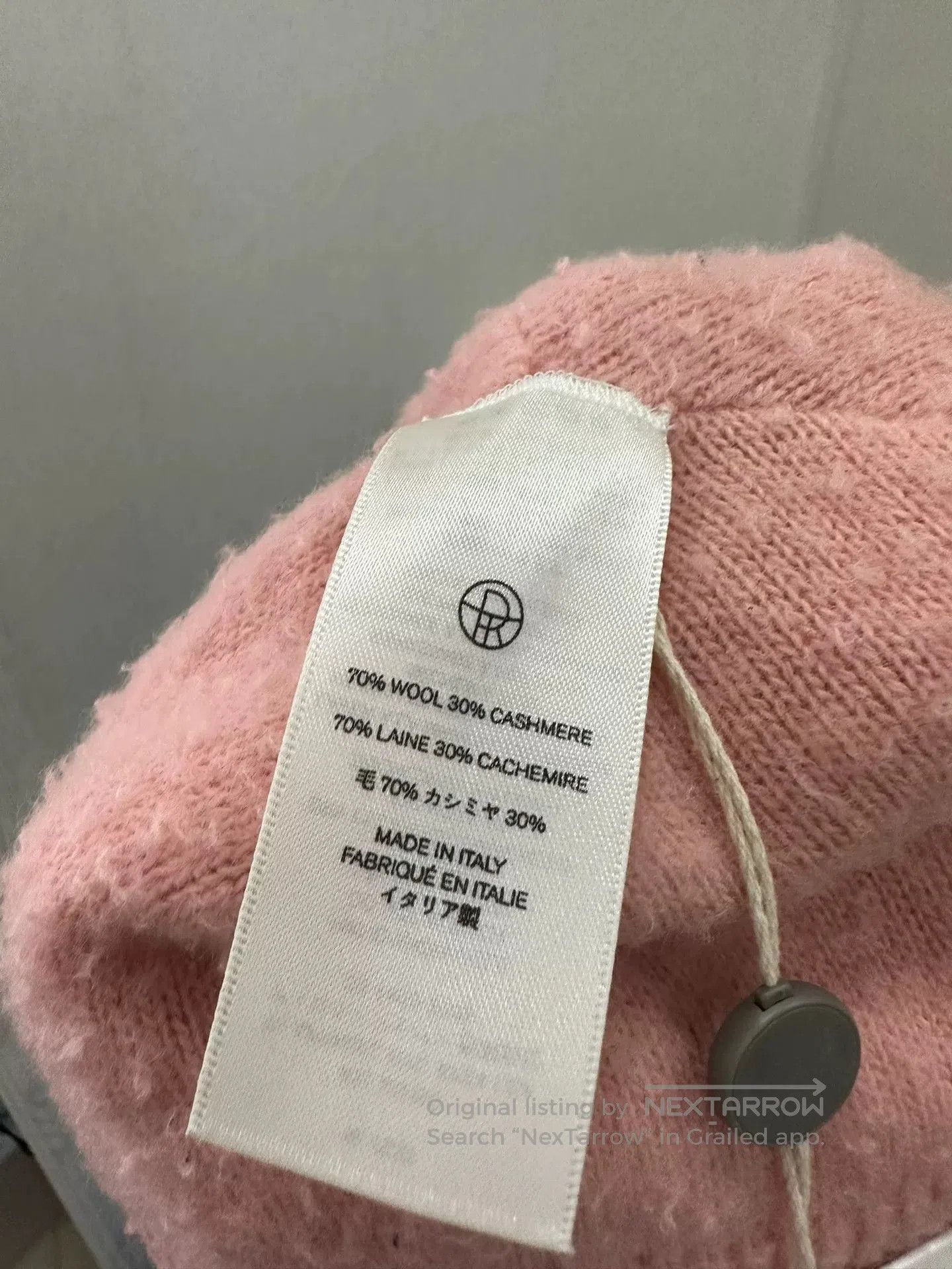 Japanese Brand Pink Wool Cashmere Knit Beanie Hat. Size ONE SIZE - 4 Thumbnail