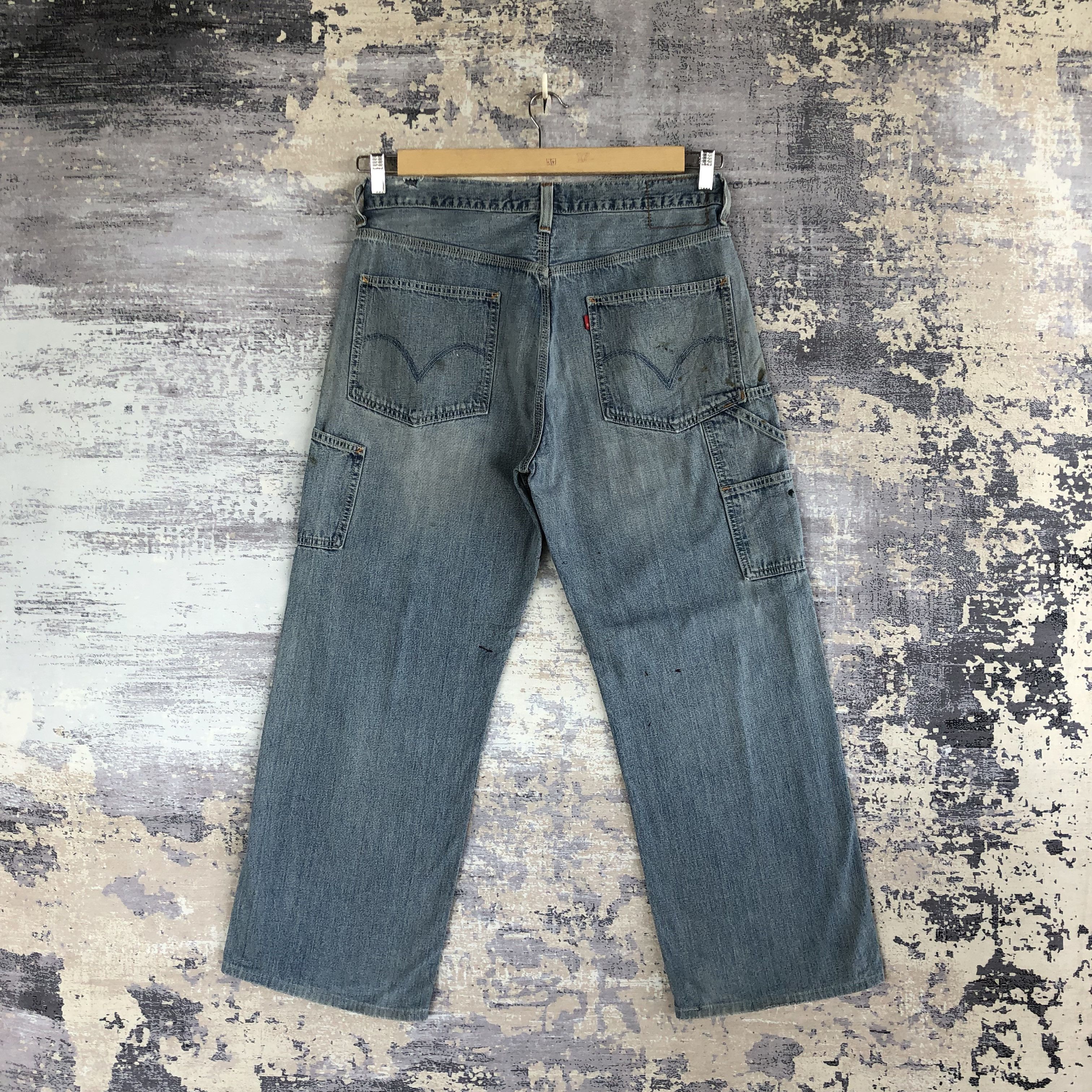 Levi's Vintage 90s Levis Carpenter Baggy Jeans Levi's Cargo Denim Size US 34 / EU 50 - 2 Thumbnail