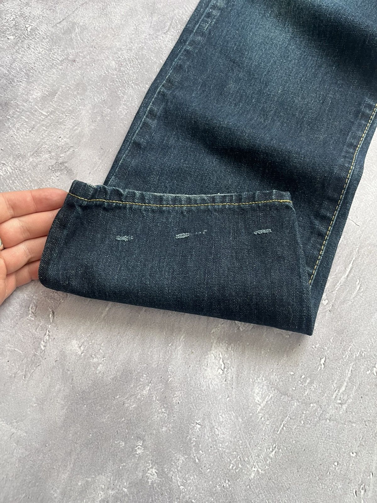 Edwin Vtg Edwin Distressed Mudwash Selvage Denim Pants Jeans 31x33 Size US 31 - 5 Thumbnail