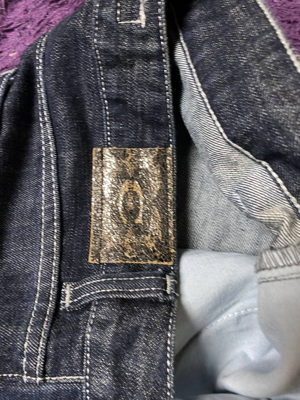 Just Cavalli × Roberto Cavalli × Vintage vintage 90s just cavalli flared jeans distressed y2k Size 26" / US 2 / IT 38 - 6 Thumbnail