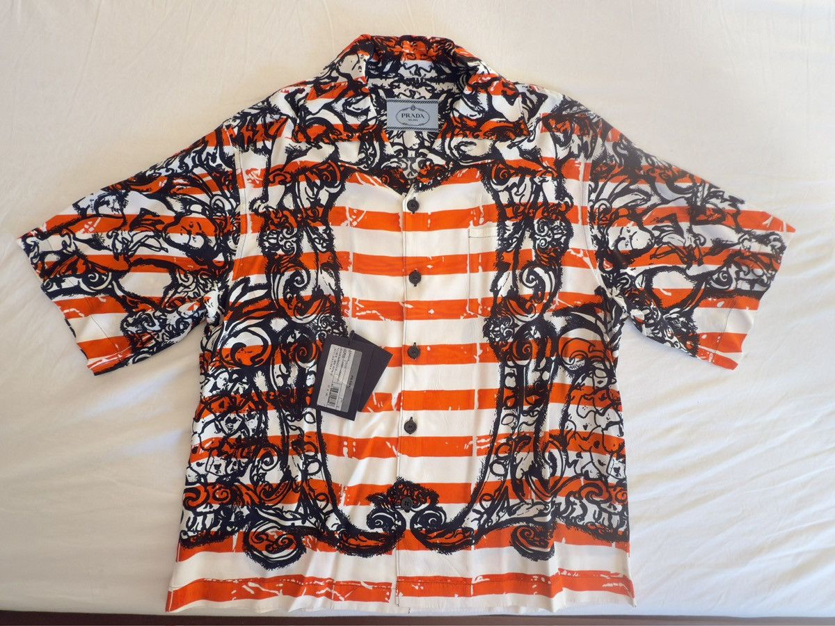 Prada Prada rare bowling shirt Size S / US 4 / IT 40 - 2 Thumbnail
