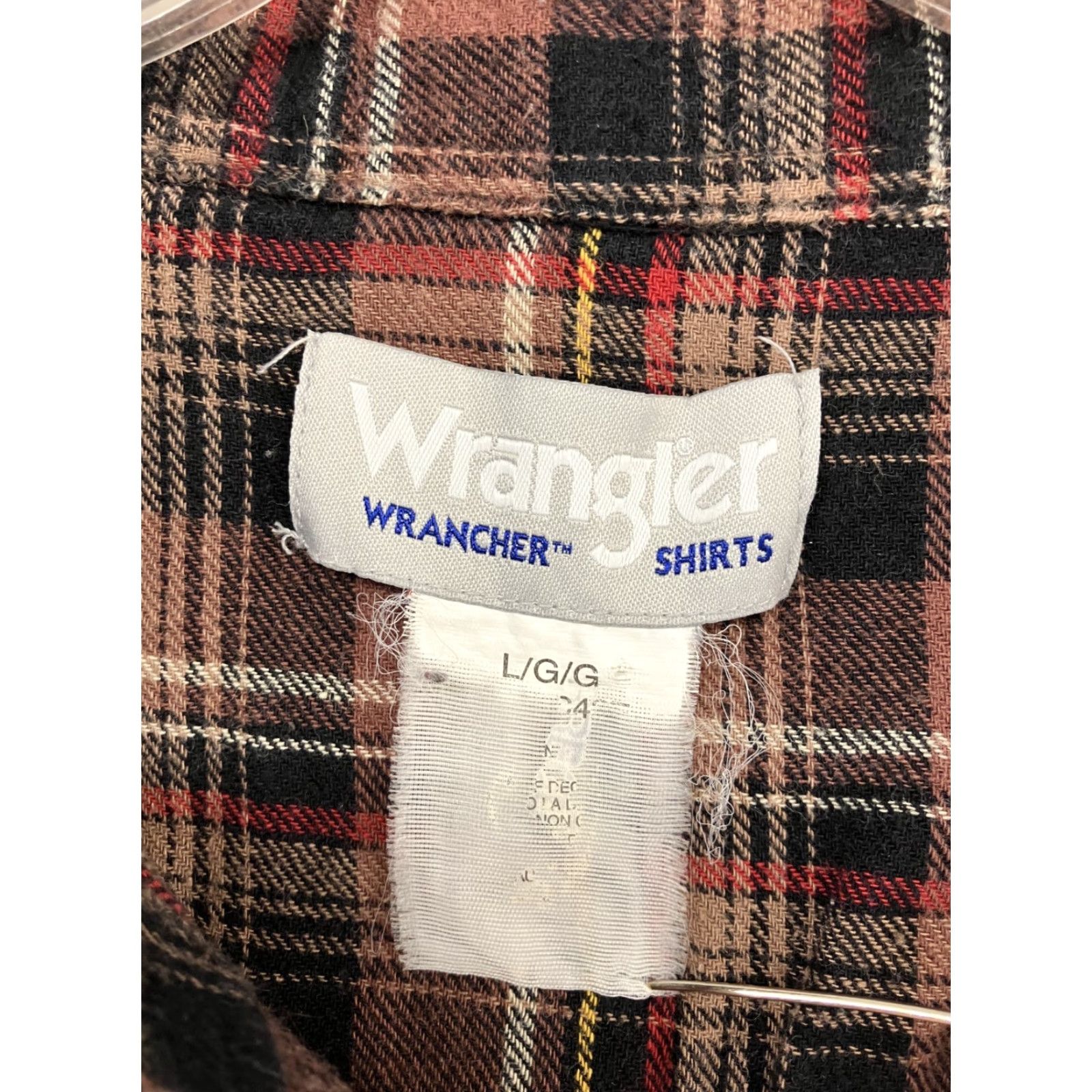 Wrangler VINTAGE Wrangler Wrancher Shirt Mens L Red Plaid Pearl Snaps 90s Cowboy Western Easy Care Size US L / EU 52-54 / 3 - 2 Thumbnail