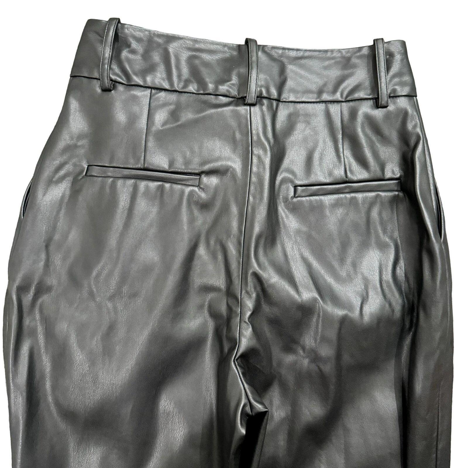 Zara Zara Women's Faux Leather Pants in Black, Size M Size 30" / US 8 / IT 44 - 5 Thumbnail