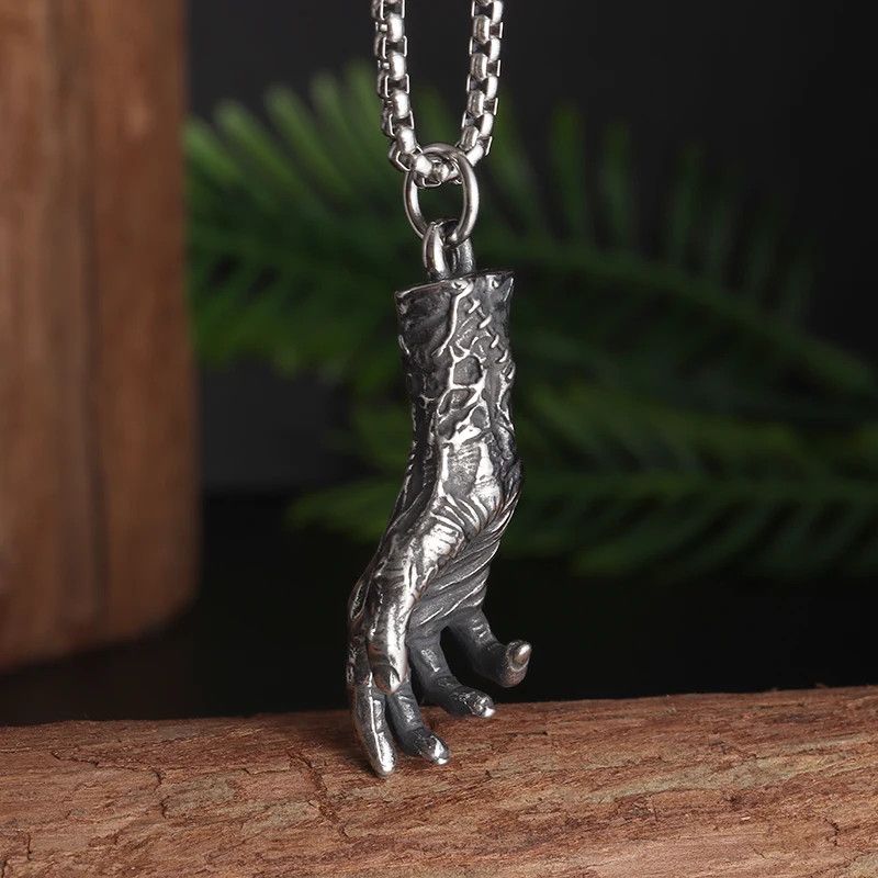 Jewelry Gothic Devil Hand Necklace Demon Size ONE SIZE - 6 Thumbnail