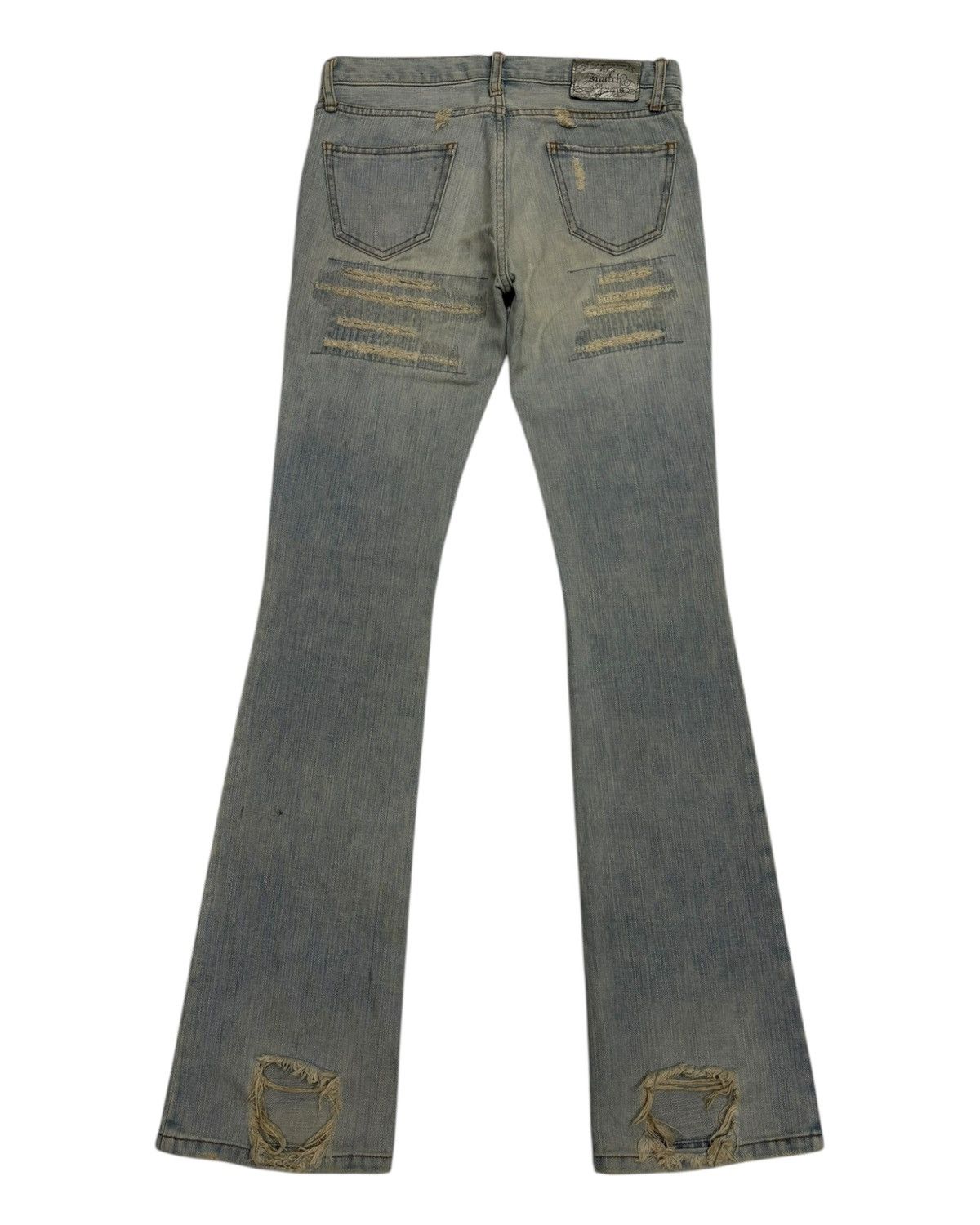 If Six Was Nine Flare Jeans Low Rise Snatch Jeans Mud Wash Bootcut Denim Size US 30 / EU 46 - 8 Thumbnail