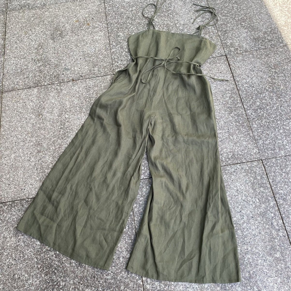 Other Linen wide leg jumpsuit Size 36" / US 14 / IT 50 - 2 Thumbnail