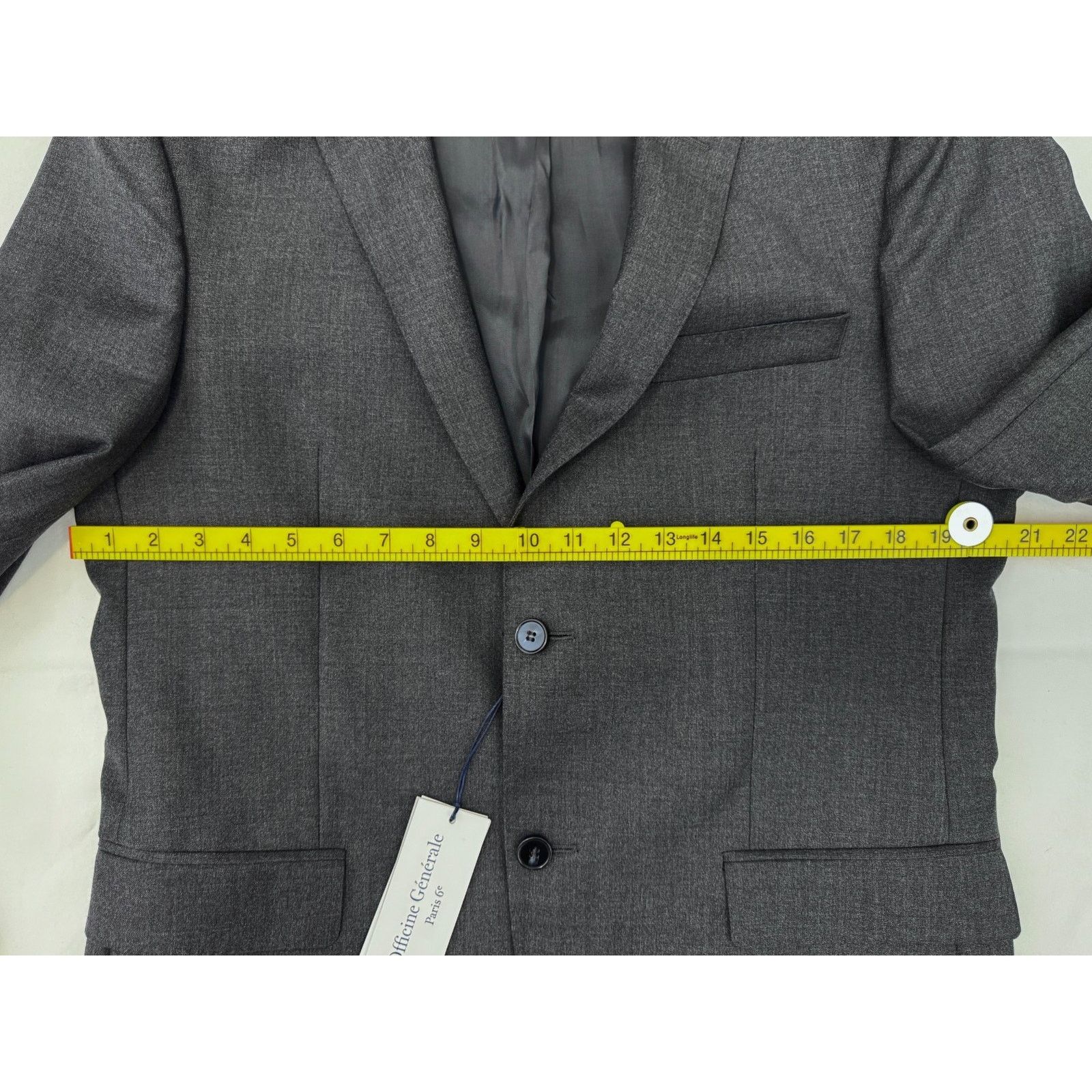 Officine Generale NWT Officine Generale Wool Blazer Jacket in Charcoal Size 52 Size 42S - 6 Thumbnail