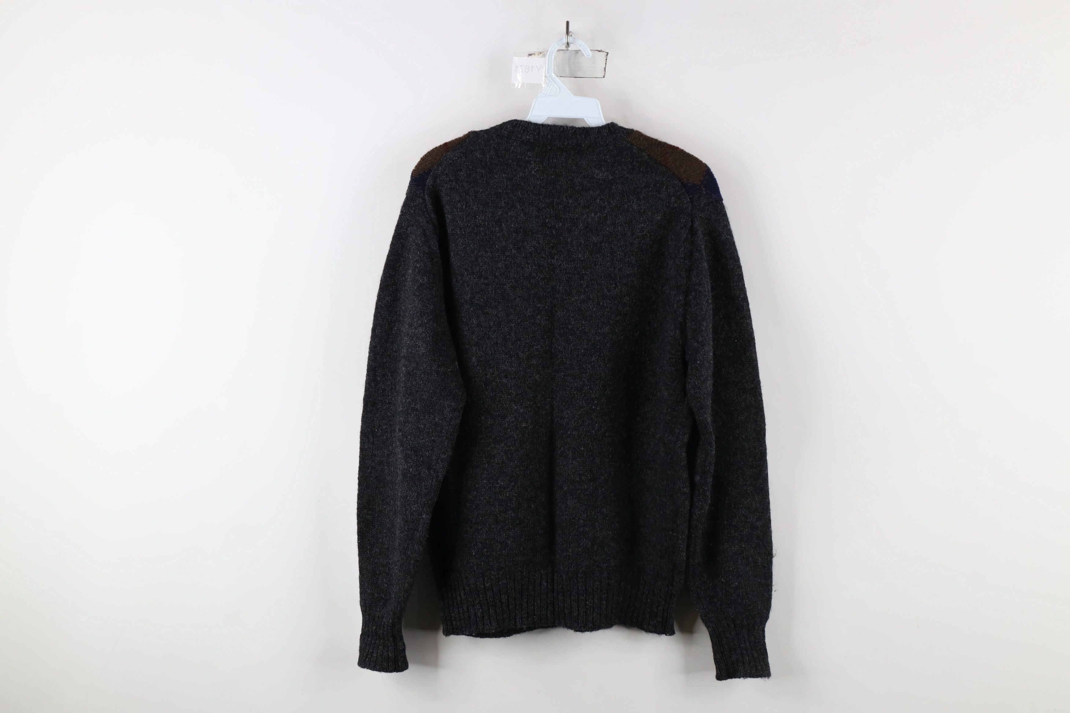 Vintage Vintage 50s Streetwear Argyle Diamond Wool Knit Sweater Size US M / EU 48-50 / 2 - 7 Thumbnail