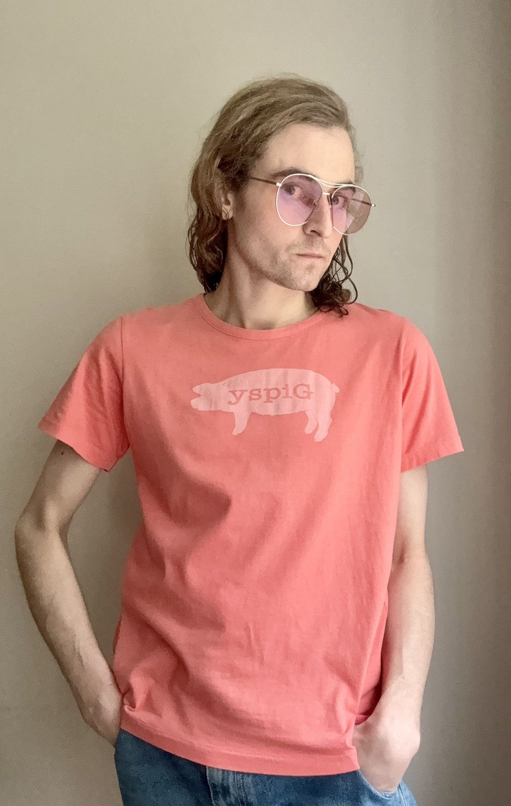 Yohji Yamamoto Yohji Yamamoto Y’s GIPSY Pig Logo Tee Size US M / EU 48-50 / 2 - 5 Thumbnail