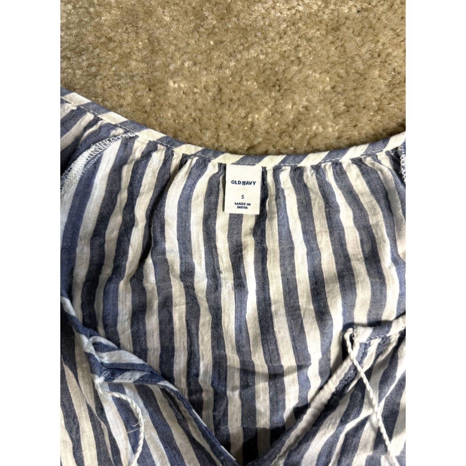 Old Navy Old Navy Womens Nautical Striped Midi Swing Shirt Dress Size S F422 Size S / US 4 / IT 40 - 6 Thumbnail