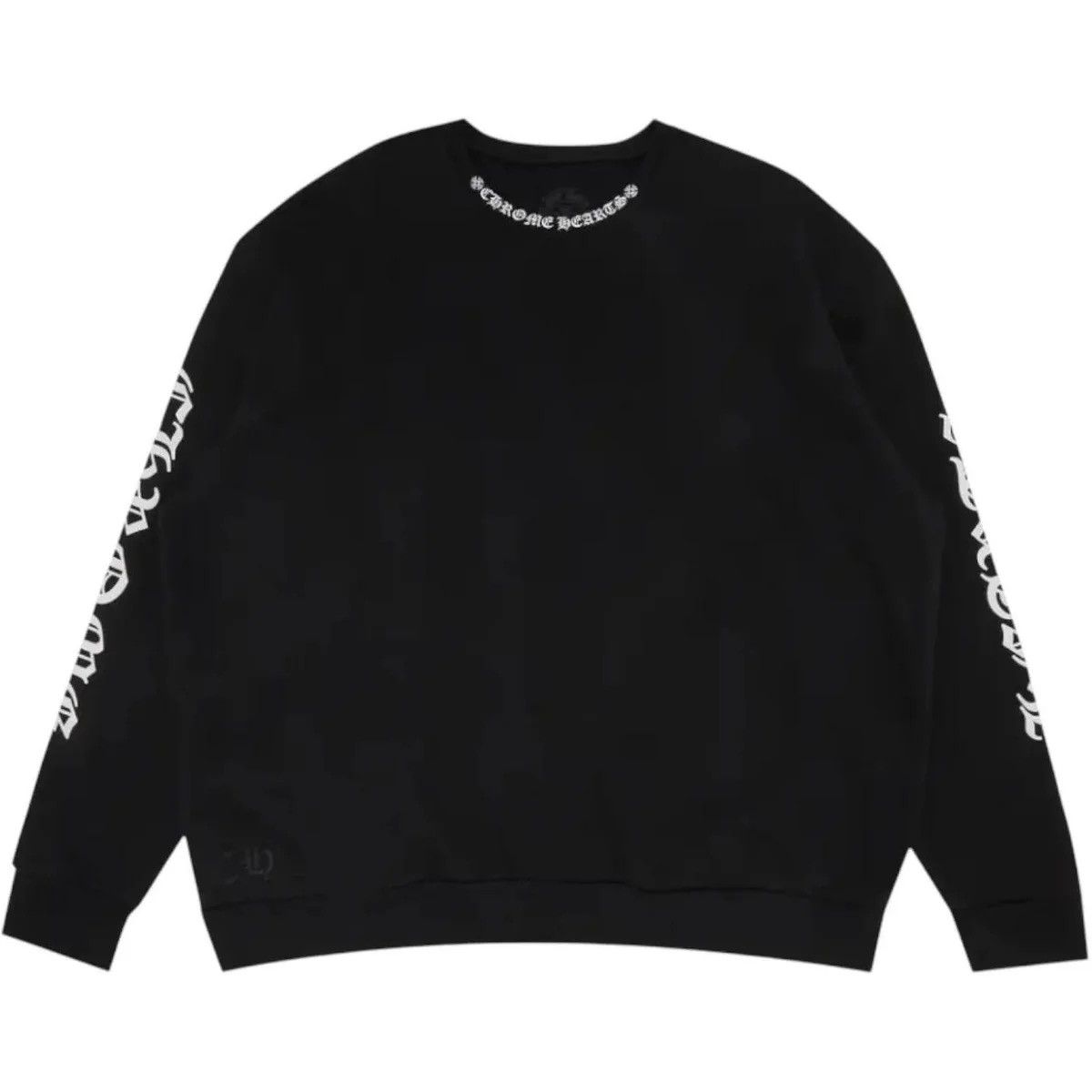 Chrome Hearts Chrome Hearts Neck Logo Crewneck Sweatshirt Black S Size US S / EU 44-46 / 1 - 1 Thumbnail