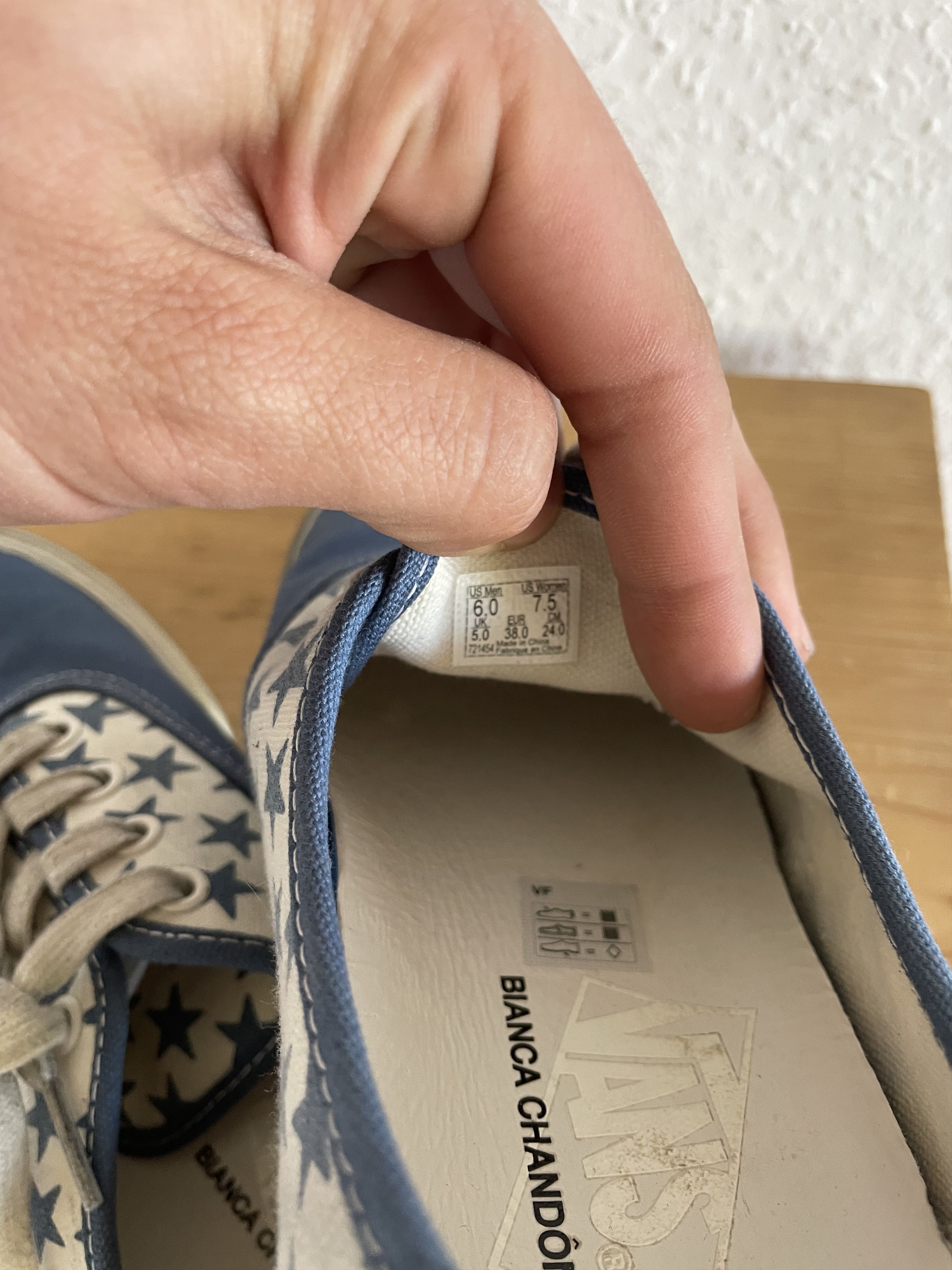 BIANCA CHANDON × Vans Blue Star Authentic Size US 6 / EU 39 - 7 Thumbnail